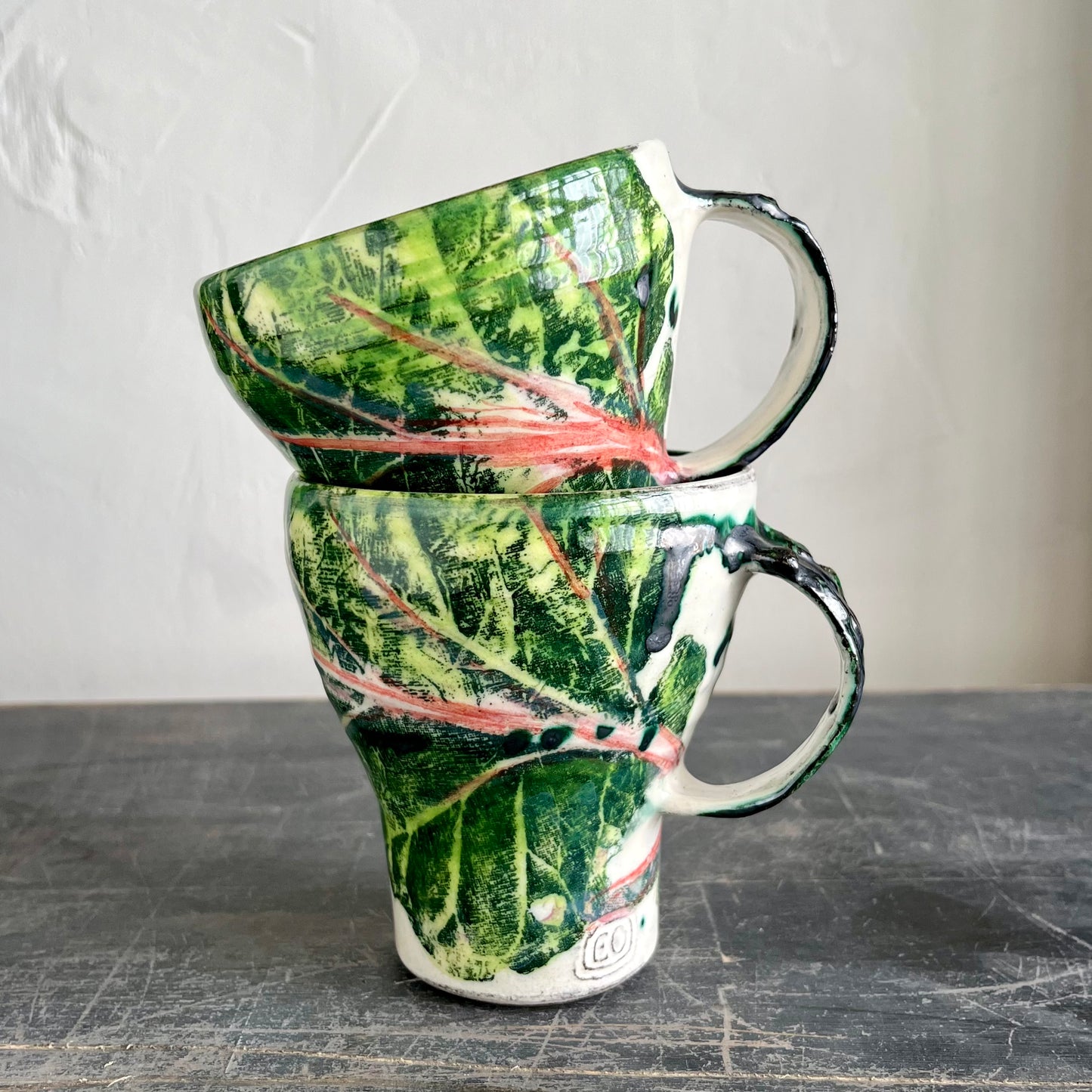 Rhubarb coffee cup