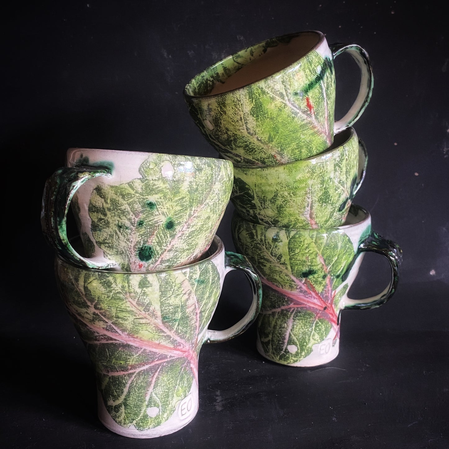 Rhubarb coffee cup