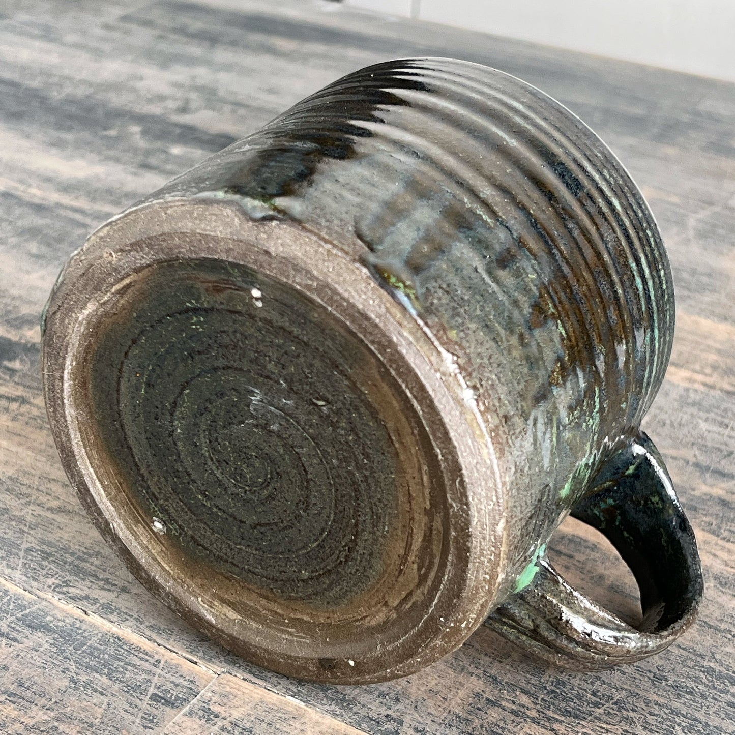 Handmade ceramic mug black