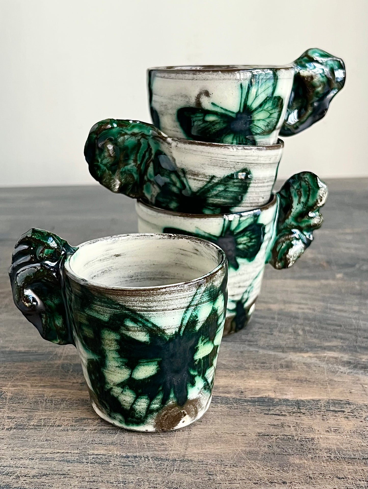 handmade ceramic espresso cups