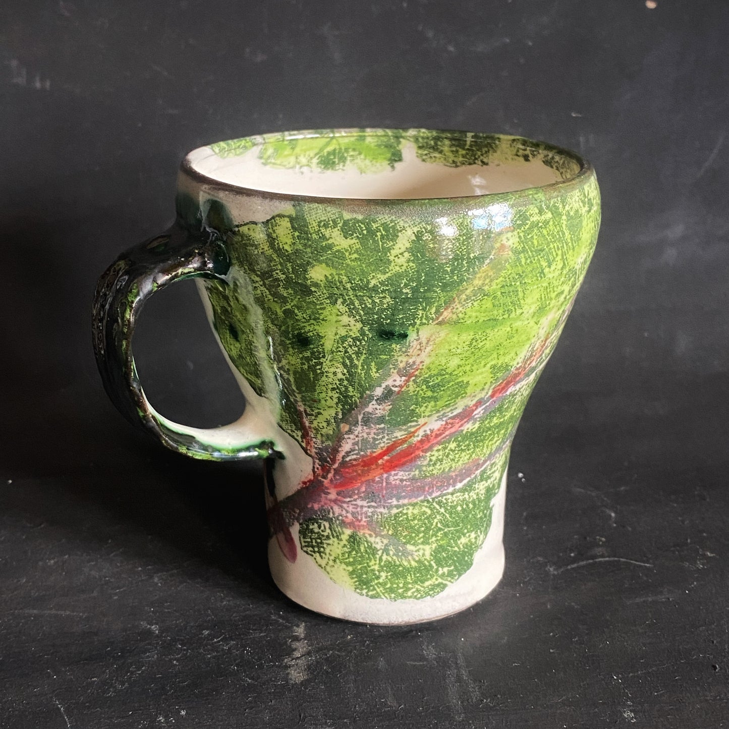 Rhubarb coffee cup